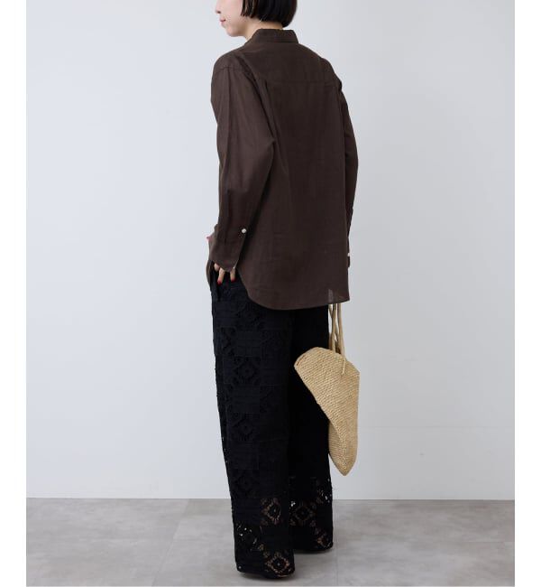 SLOBE IENA「《追加予約》リネンコットンレギュラーシャツ」|シャツ・ブラウス|