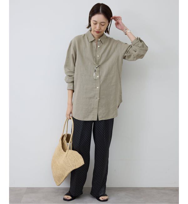 SLOBE IENA「《追加予約》リネンコットンレギュラーシャツ」|シャツ・ブラウス|