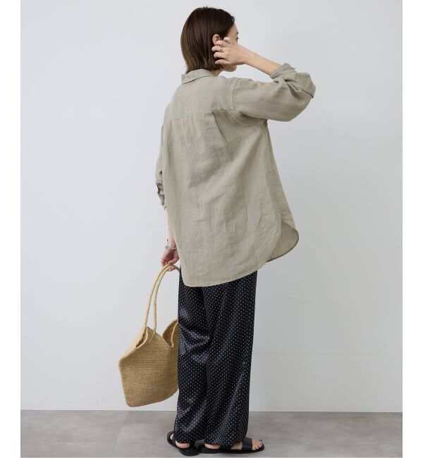 SLOBE IENA「《追加予約》リネンコットンレギュラーシャツ」|シャツ・ブラウス|