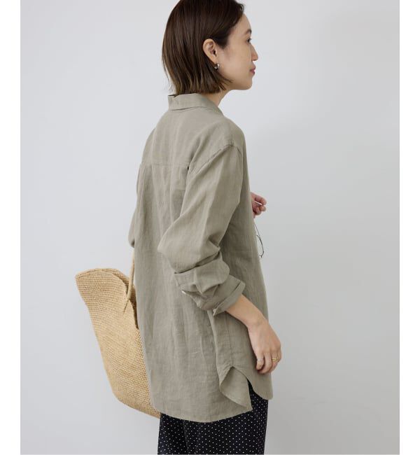 SLOBE IENA「《追加予約》リネンコットンレギュラーシャツ」|シャツ・ブラウス|