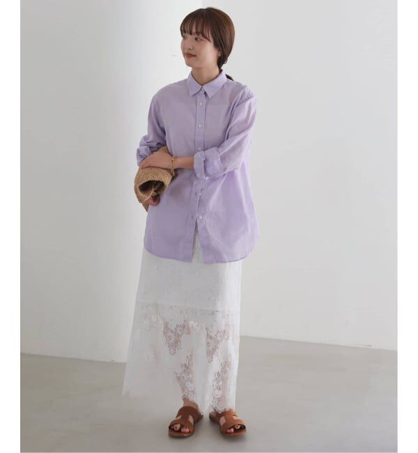 SLOBE IENA「《追加予約》リネンコットンレギュラーシャツ」|シャツ・ブラウス|