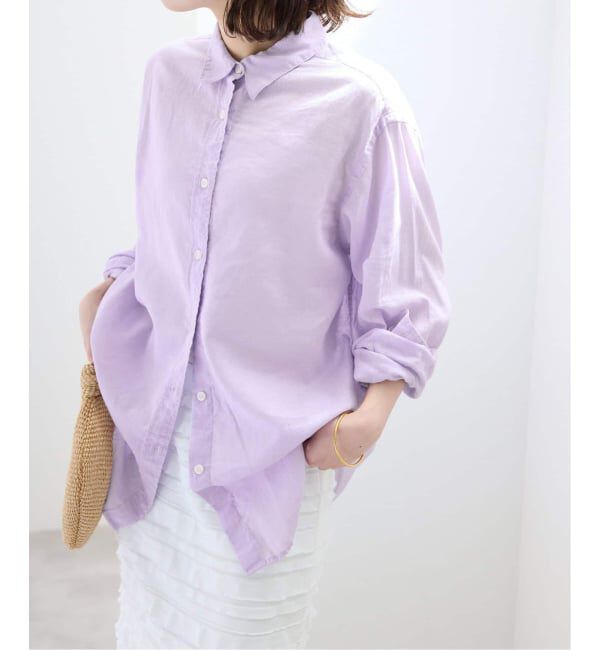 SLOBE IENA「《追加予約》リネンコットンレギュラーシャツ」|シャツ・ブラウス|