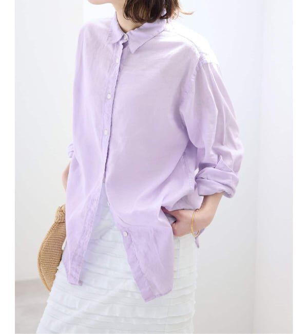 SLOBE IENA「《追加予約》リネンコットンレギュラーシャツ」|シャツ・ブラウス|