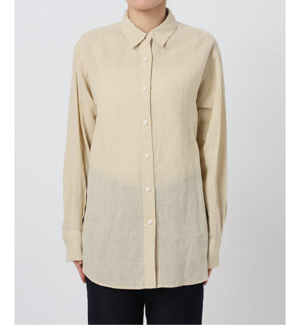 SLOBE IENA「《追加予約》リネンコットンレギュラーシャツ」|シャツ・ブラウス|