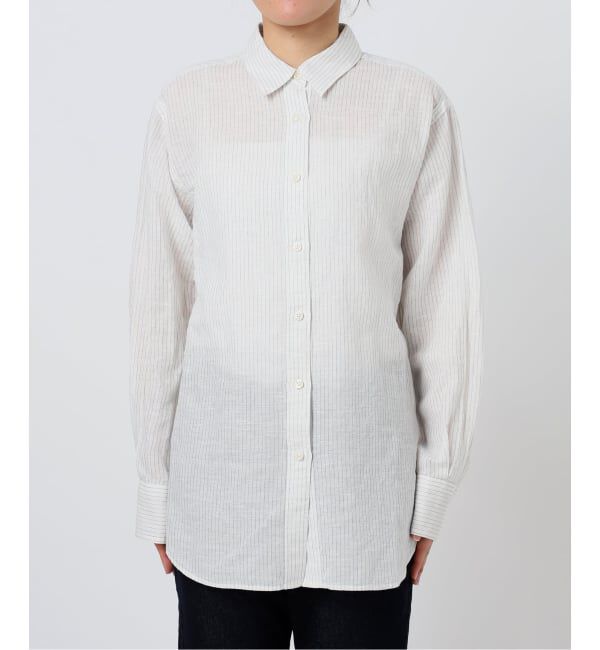 SLOBE IENA「《追加予約》リネンコットンレギュラーシャツ」|シャツ・ブラウス|