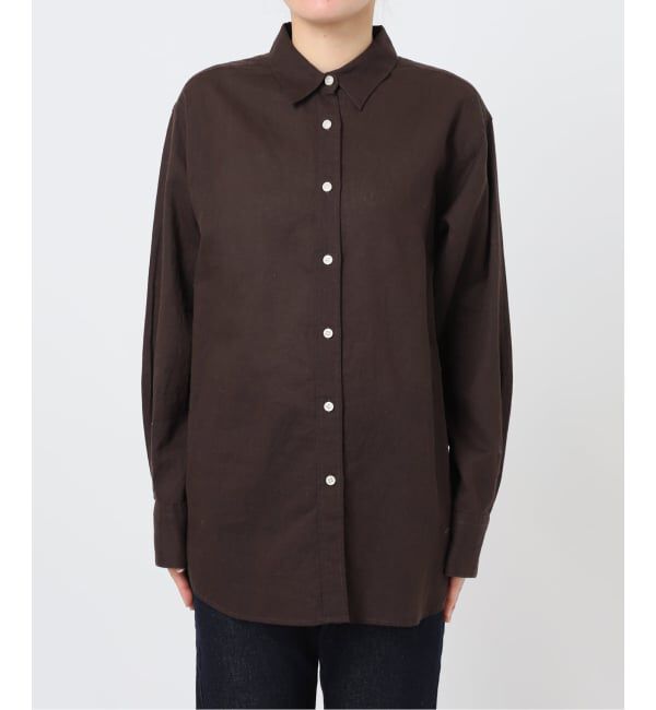 SLOBE IENA「《追加予約》リネンコットンレギュラーシャツ」|シャツ・ブラウス|
