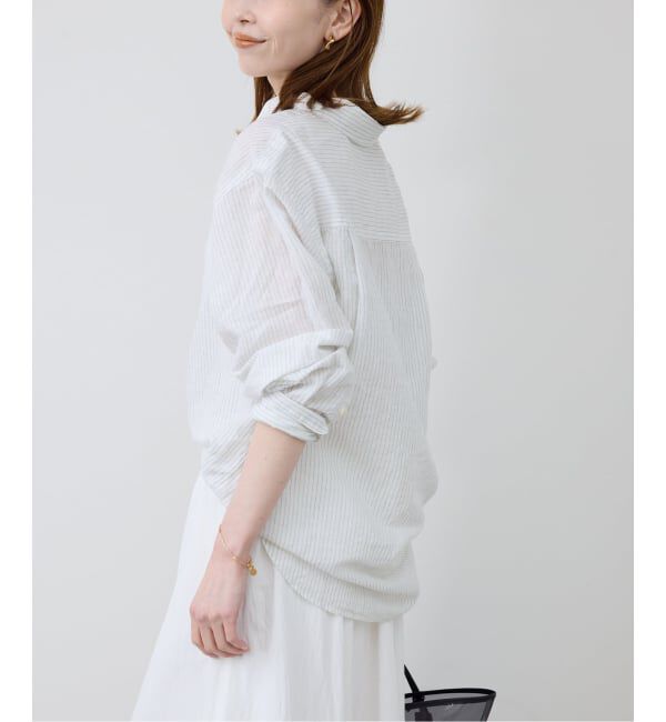 SLOBE IENA「《追加予約》リネンコットンレギュラーシャツ」|シャツ・ブラウス|