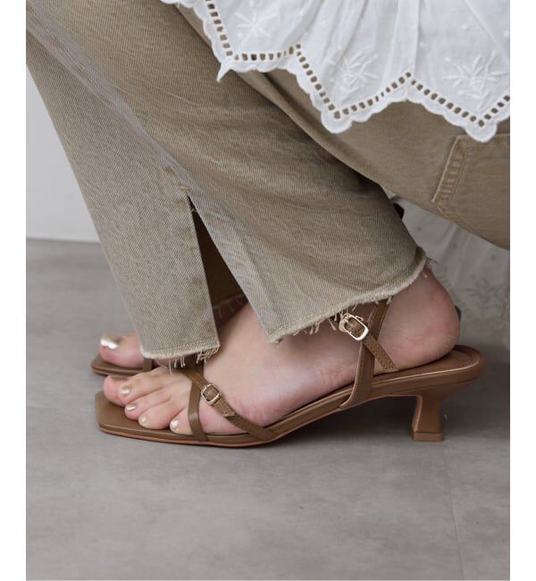 SLOBE IENA「《予約》SLOBE レザークロスサンダル」|サンダル|