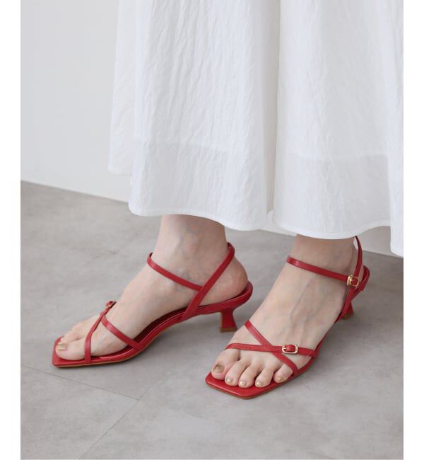 SLOBE IENA「《予約》SLOBE レザークロスサンダル」|サンダル|