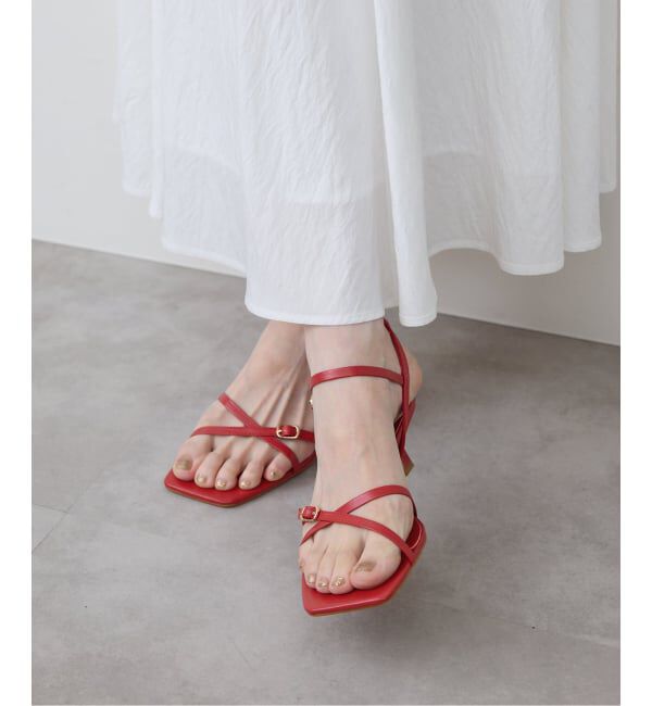 SLOBE IENA「《予約》SLOBE レザークロスサンダル」|サンダル|