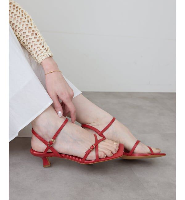 SLOBE IENA「《予約》SLOBE レザークロスサンダル」|サンダル|