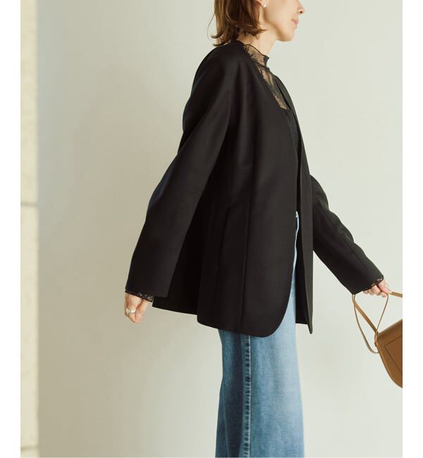 VERMEIL par iena「《予約》ドライツイルノーカラージャケット」|ノーカラージャケット|