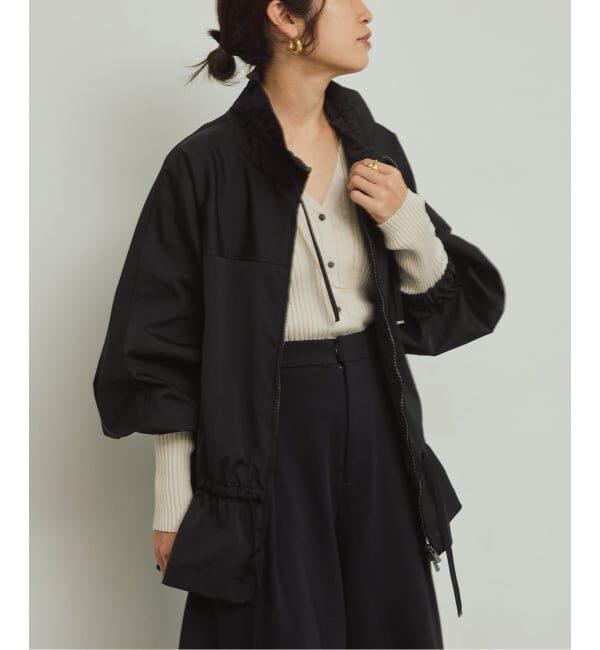 VERMEIL par iena「《予約》ダブルサテンZIPブルゾン」|その他|