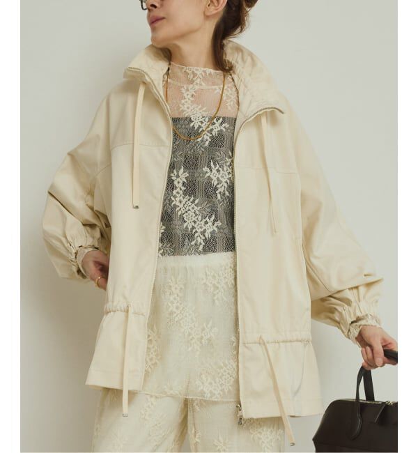 VERMEIL par iena「《予約》ダブルサテンZIPブルゾン」|その他|ナチュラル