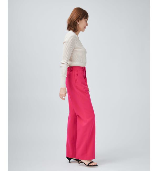 VERMEIL par iena「《予約》イタリア糸 RIB Vネックプルオーバー」|ニット・セーター|