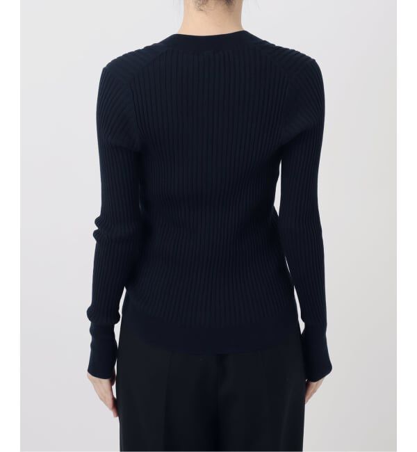 VERMEIL par iena「《予約》イタリア糸 RIB Vネックプルオーバー」|ニット・セーター|