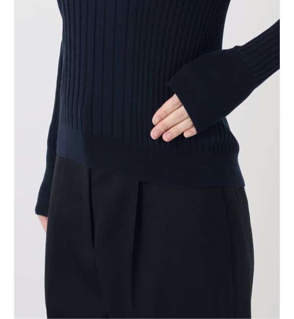 VERMEIL par iena「《予約》イタリア糸 RIB Vネックプルオーバー」|ニット・セーター|