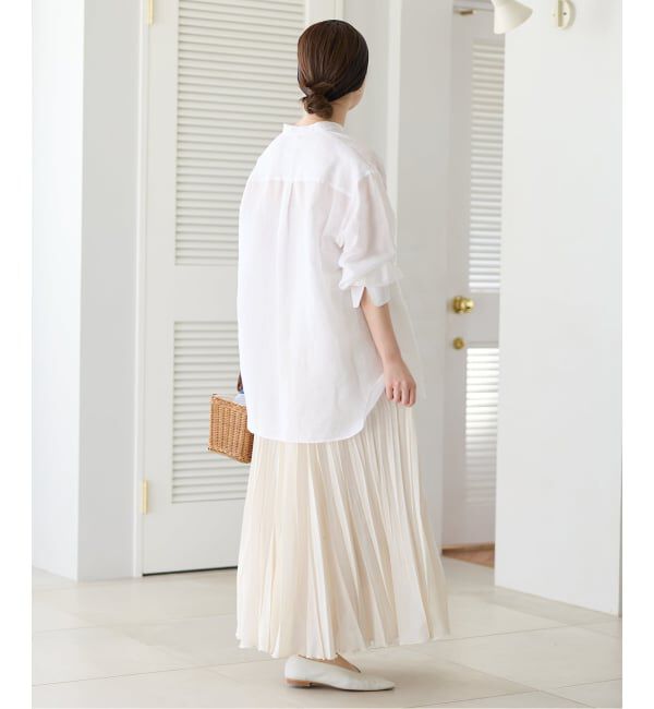 IENA「《予約》シアーメッシュプリーツスカート」|スカート|