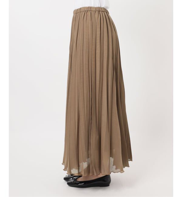 IENA「《予約》シアーメッシュプリーツスカート」|スカート|