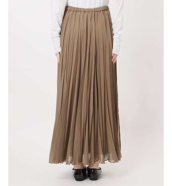 IENA「《予約》シアーメッシュプリーツスカート」|スカート|