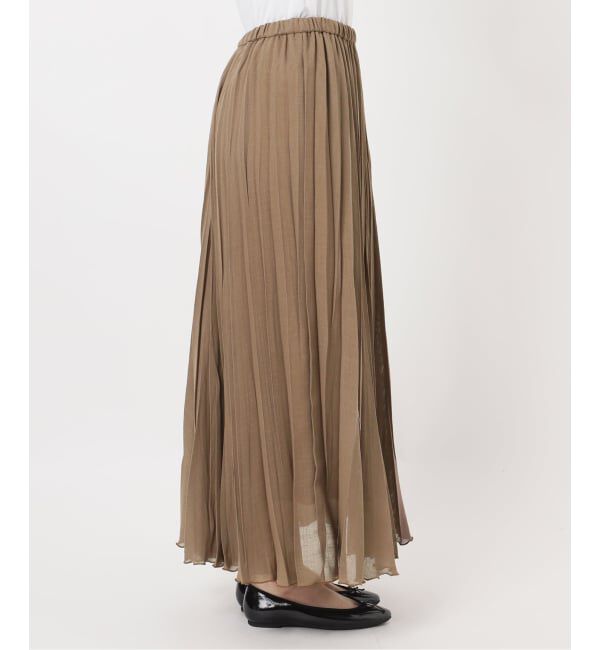 IENA「《予約》シアーメッシュプリーツスカート」|スカート|