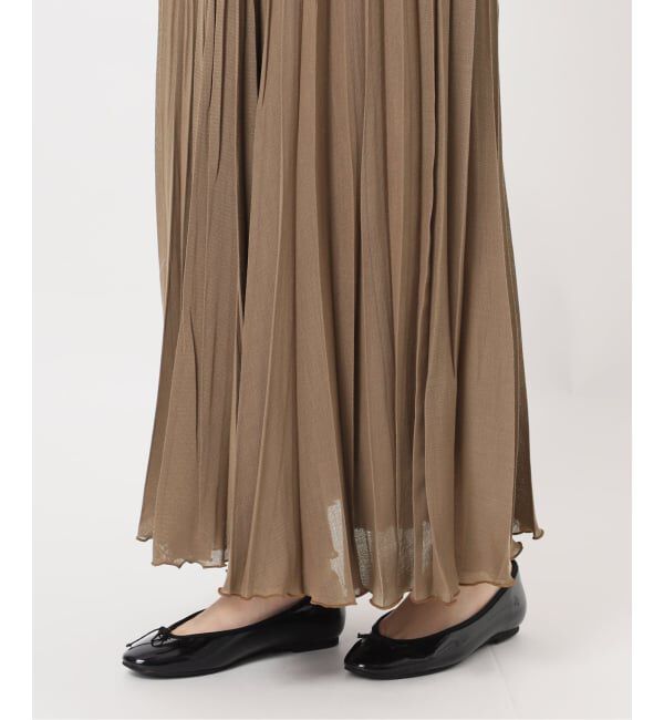 IENA「《予約》シアーメッシュプリーツスカート」|スカート|
