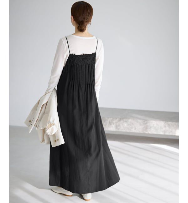 IENA「《WEB限定/追加予約》レースキャミソールワンピース」|ワンピース|