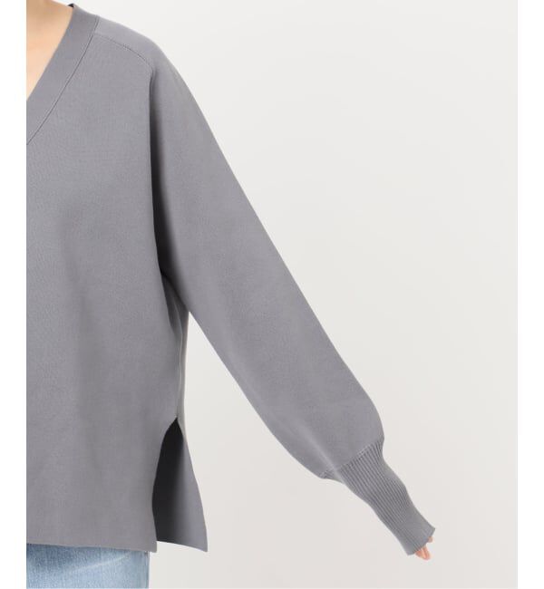 IENA「《追加予約》ファインコットンスムースVネックカーディガン」|カーディガン|