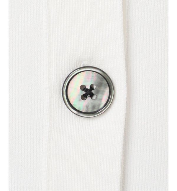 IENA「《追加予約》ファインコットンスムースVネックカーディガン」|カーディガン|