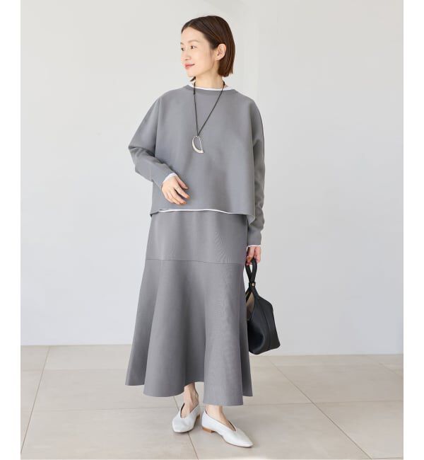 IENA「《予約》ファインコットンスムーススカート」|スカート|