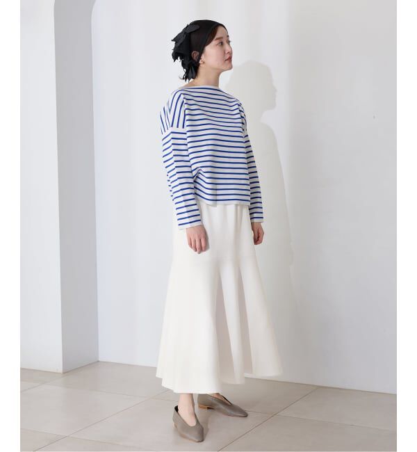IENA「《予約》ファインコットンスムーススカート」|スカート|
