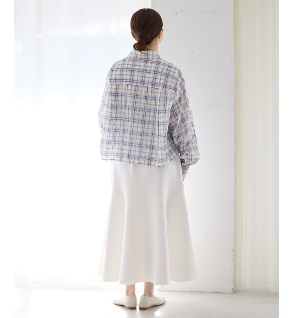 IENA「《予約》ファインコットンスムーススカート」|スカート|