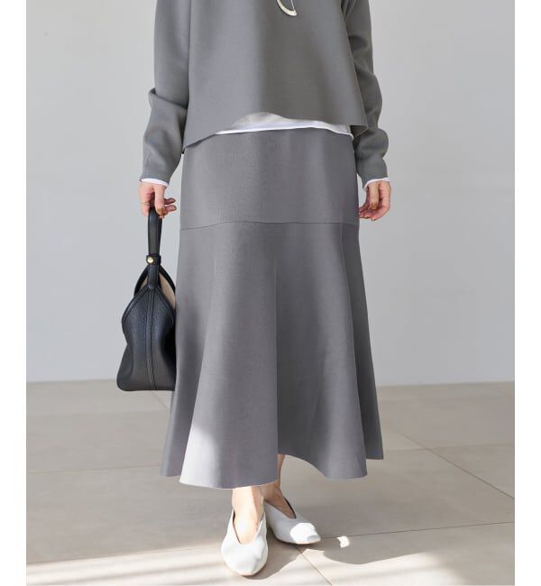 IENA「《予約》ファインコットンスムーススカート」|スカート|