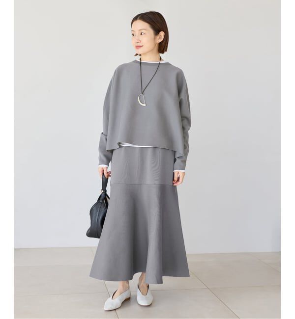 IENA「《予約》ファインコットンスムーススカート」|スカート|