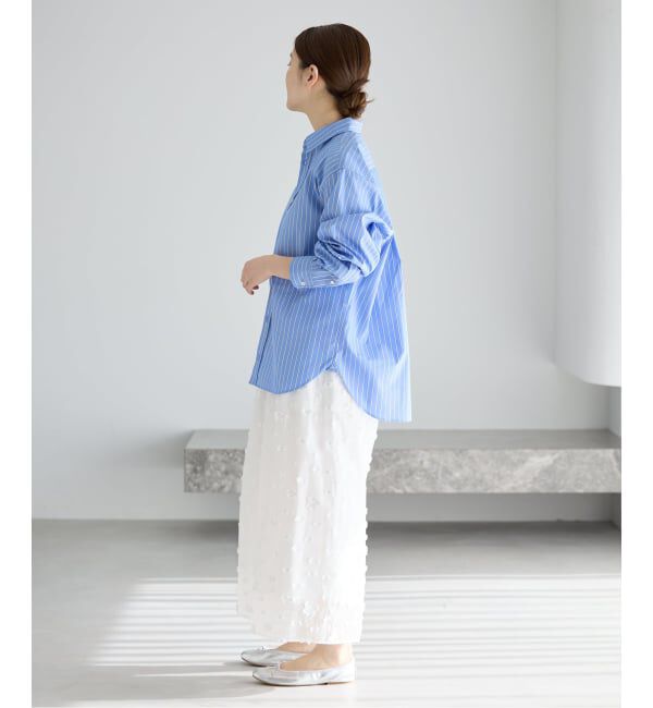 IENA「《予約》フラワージャガードタックスカート」|スカート|