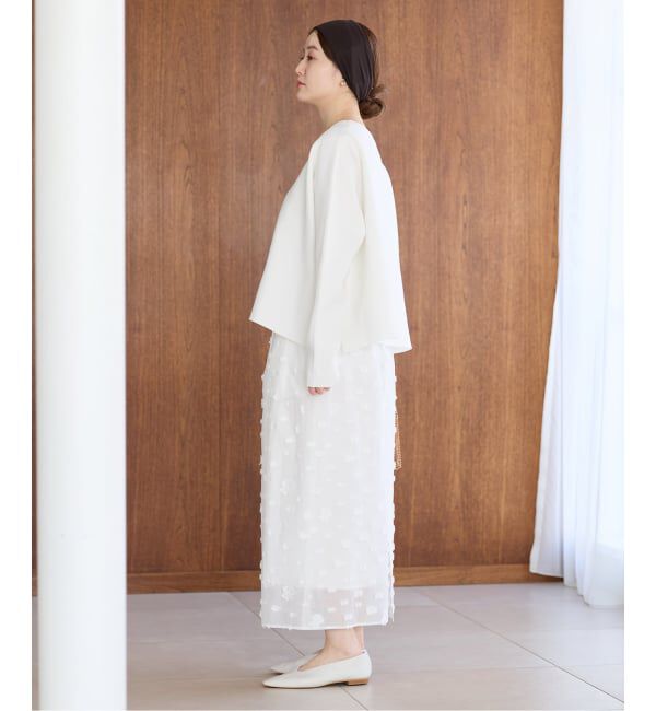 IENA「《予約》フラワージャガードタックスカート」|スカート|