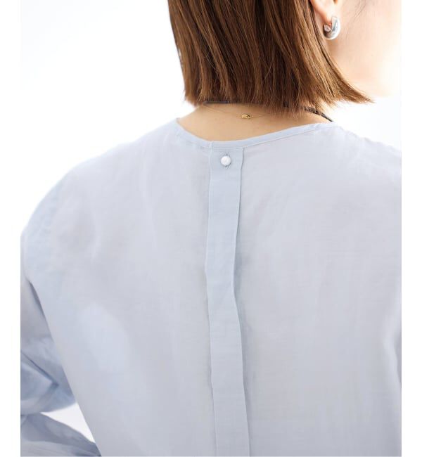 IENA「《WEB限定/追加2予約》ラミーリヨセルノーカラーブラウス」|シャツ・ブラウス|