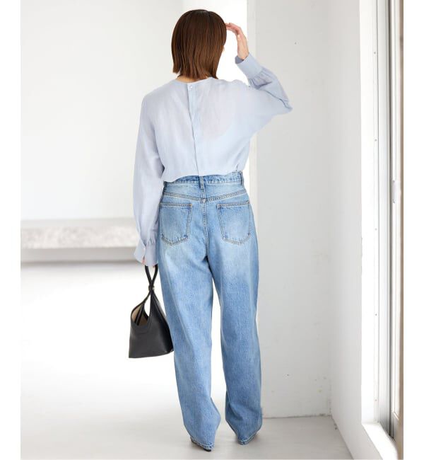 IENA「《WEB限定/追加2予約》ラミーリヨセルノーカラーブラウス」|シャツ・ブラウス|