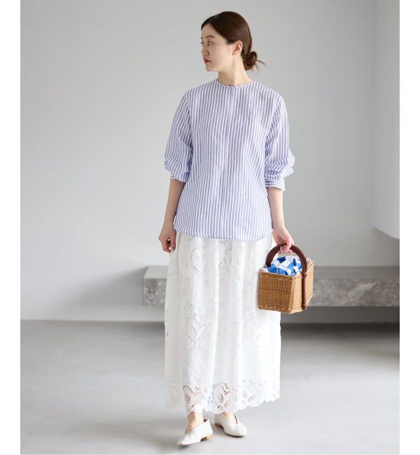 IENA「《WEB限定/追加2予約》ラミーリヨセルノーカラーブラウス」|シャツ・ブラウス|