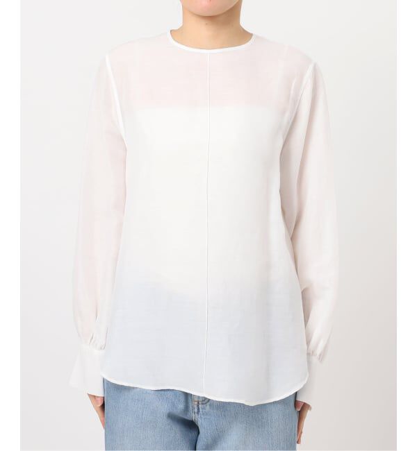 IENA「《WEB限定/追加2予約》ラミーリヨセルノーカラーブラウス」|シャツ・ブラウス|