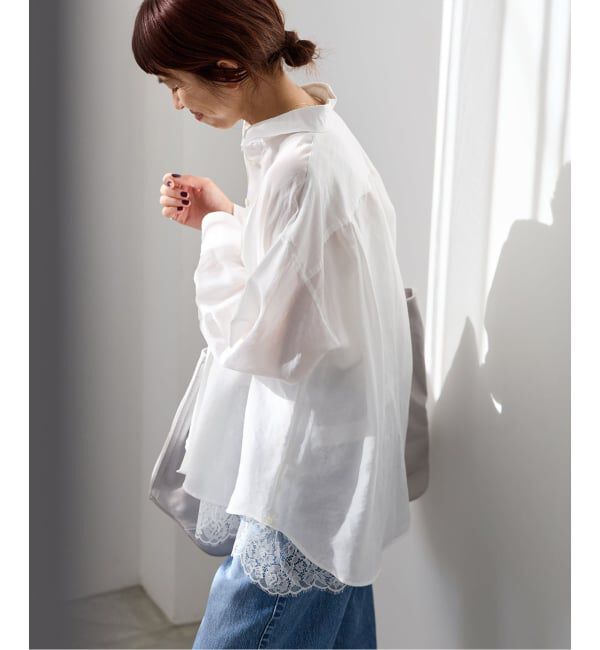 IENA「《予約》ラミーリヨセル2wayシャツ」|シャツ・ブラウス|ホワイト