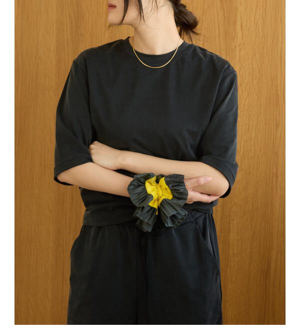 IENA LA BOUCLE「《予約》IENA LA BOUCLE Cupra mix Tシャツ」|Tシャツ・カットソー|ブラック