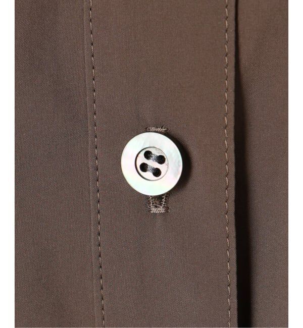 IENA LA BOUCLE「《予約》IENA LA BOUCLE ライトタフタフーテッドシャツ」|シャツ・ブラウス|