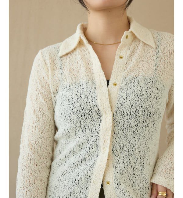 IENA LA BOUCLE「《予約》IENA LA BOUCLE カーリーラッセルシャツカットソー」|シャツ・ブラウス|