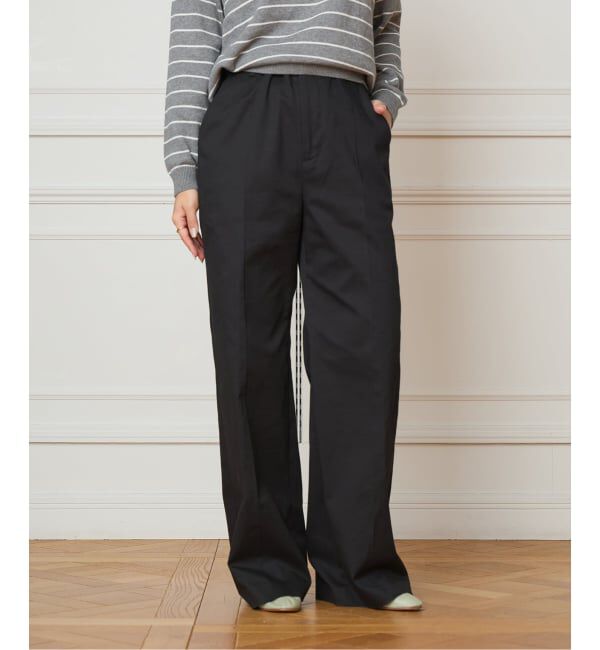 IENA LA BOUCLE「《予約》IENA LA BOUCLE チノスラックス」|スラックス|ブラック