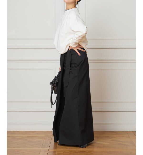 IENA LA BOUCLE「《予約》IENA LA BOUCLE チノラップスカート」|スカート|