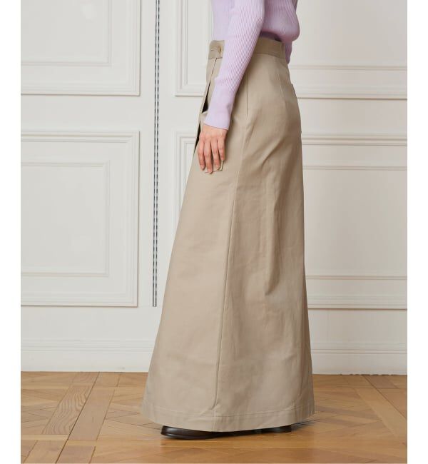 IENA LA BOUCLE「《予約》IENA LA BOUCLE チノラップスカート」|スカート|