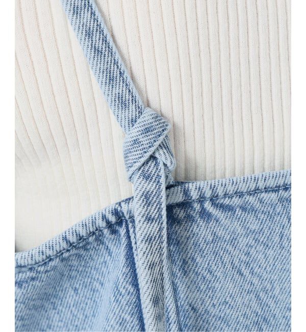 IENA LA BOUCLE「《予約》IENA LA BOUCLE ソフトデニムレースコンビキャミソール」|キャミソール|
