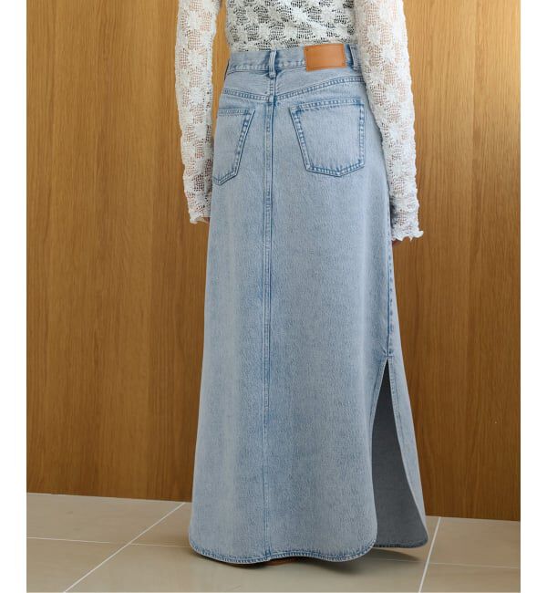 IENA LA BOUCLE「《予約》IENA LA BOUCLE ソフトデニムスリットスカート」|スカート|