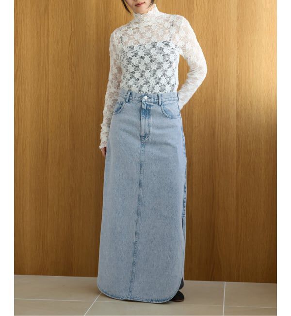 IENA LA BOUCLE「《予約》IENA LA BOUCLE ソフトデニムスリットスカート」|スカート|